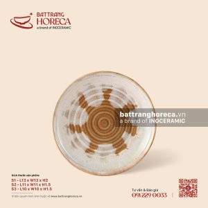 Đĩa lót tròn - Hồng Vân