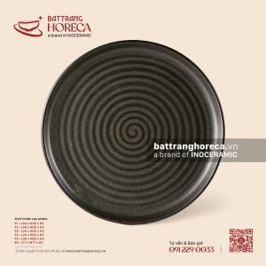 Đĩa tròn phẳng (khay pizza) - Yên