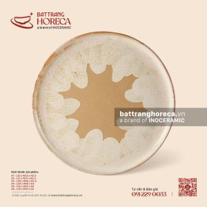 Đĩa tròn phẳng (pizza) - Hồng Vân