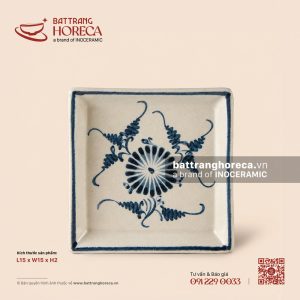 Đĩa vuông 15cm - Cúc Lam