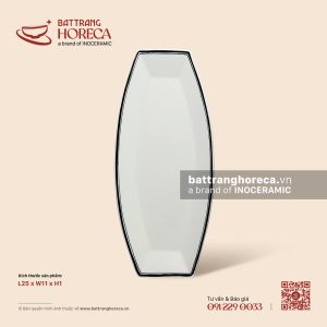 Khay bầu dục dẹp 25 x 11cm - Tịnh Tuyến