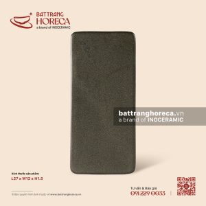 Khay chữ nhật phẳng (khay sushi) dài 27 x 12cm - Yên