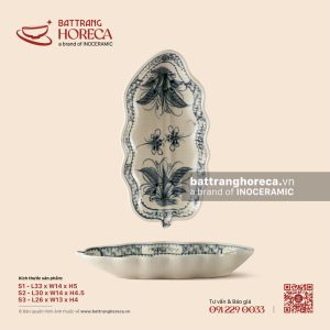 Khay lá chuối sâu - Khoai Chuồn