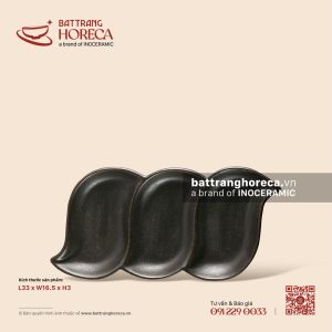 Khay vỏ đậu 3 ngăn 33 x 16.5cm - Yên