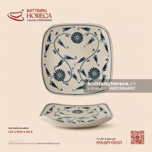 Khay vuông vênh 22cm - Cúc Lam