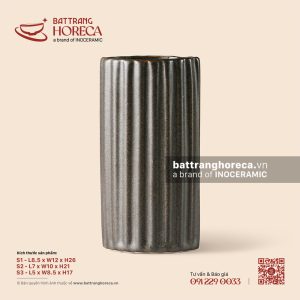 Lọ hoa dẹp kẻ sọc - Yên