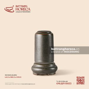 Lọ (ống) tăm trụ cao 4.5 x 6.5cm - Yên