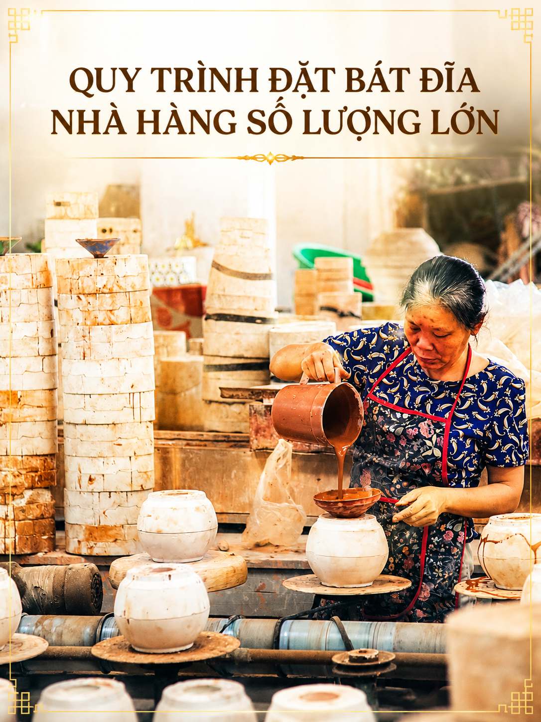 Quy trình đặt hàng bát đĩa nhà hàng số lượng lớn