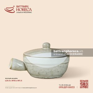 Âu (thố) chuôi 20.5 x 16cm - Địa Nhã