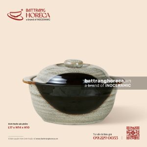 Âu (thố) cơm 17 x 14cm - Địa Nhã