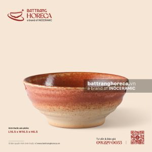 Tô (bát) nông vuốt 16.5cm - Bình Minh
