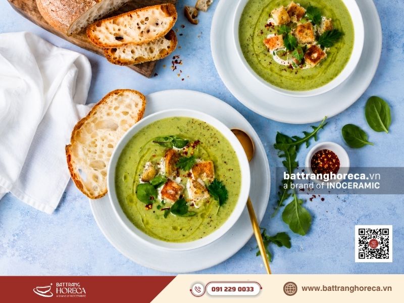 Tô canh cỡ vừa hoặc lớn phục vụ súp và lẩu cho nhóm khách dùng chung - Bát Tràng Horeca Tô canh cỡ vừa hoặc lớn phục vụ súp và lẩu cho nhóm khách dùng chung