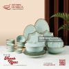 Bộ bát đĩa Thanh Ngọc - Bát Tràng