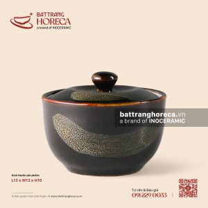 Âu (thố) cháo không tai 13cm - Huyền Sa