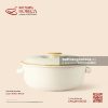 Âu (thố) cơm hai tai 22 x 19cm - Mộc Sa - Bát Tràng Horeca Âu (thố) cơm hai tai 22 x 19cm - Mộc Sa