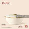 Âu (thố) dẹp không tai 18cm - Mộc Sa - Bát Tràng Horeca Âu (thố) dẹp không tai 18cm - Mộc Sa