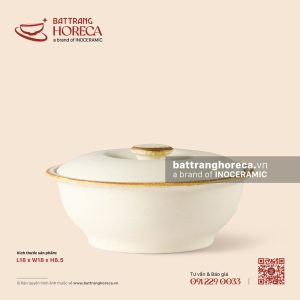 Âu (thố) dẹp không tai 18cm - Mộc Sa