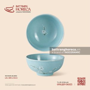 Bát (chén) mắm tròn 9cm – Đào Trắng