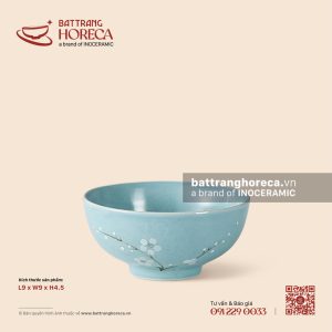 Bát (chén) mắm tròn 9cm – Đào Trắng