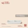 Bát (đĩa) gia vị chữ nhật hai (2) ngăn 12.5 x 6.5cm - Đào Hồng - Bát Tràng Horeca Bát (đĩa) gia vị chữ nhật hai (2) ngăn 12.5 x 6.5cm - Đào Hồng