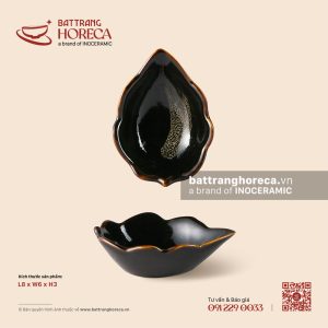 Bát (đĩa) gia vị lá cao 8 x 6cm - Huyền Sa