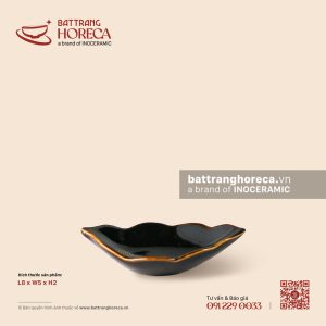 Bát (đĩa) gia vị lá thấp 8 x 5cm - Huyền Sa
