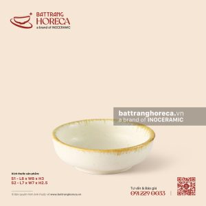 Bát (đĩa) gia vị muối Nhật - Mộc Sa