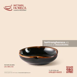 Bát (đĩa) gia vị muối hoa 4 cánh cao 9cm - Huyền Sa