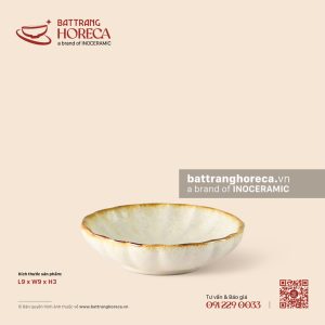 Bát (đĩa) gia vị muối hoa hướng dương 9cm - Mộc Sa
