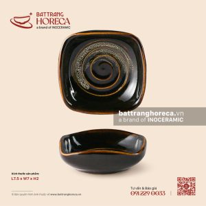 Bát (đĩa) gia vị muối méo 7.5 x 7cm - Huyền Sa
