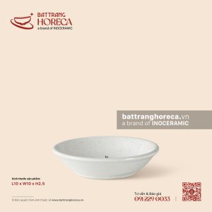Bát (đĩa) gia vị muối tròn 10cm - Đào Hồng