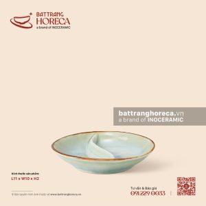 Bát (đĩa) gia vị oval 2 ngăn 11 x 10cm - Thanh Ngọc