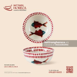 Bát (đĩa) mắm tròn 8.5cm - Ngư Vũ Hồng