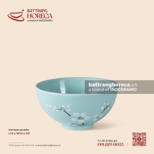 Bát soup tròn 10cm - Đào Trắng