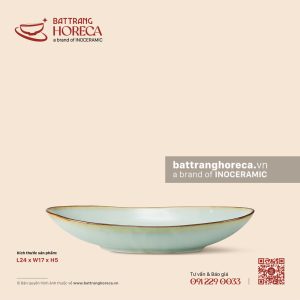 Bát thuyền (oval sâu lòng) 24 x 17cm - Thanh Ngọc