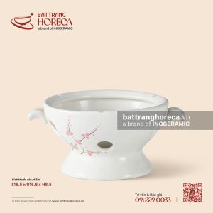 Bếp hâm hai tai 15.5cm - Đào Hồng