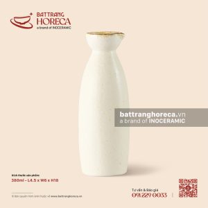 Bình (nậm) rượu sake 4 x 6.5cm - Mộc Sa