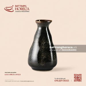 Bình (nậm) rượu sake bóp 4.5 x 8.5cm - Huyền Sa