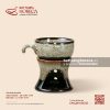 Bộ bếp hâm cà phê 100ml - Địa Nhã - Bát Tràng Horeca Bộ bếp hâm cà phê 100ml - Địa Nhã