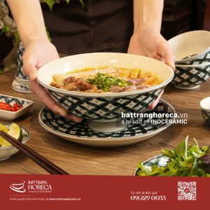 Bộ tô loe Hoa Chanh cho quán bún cá