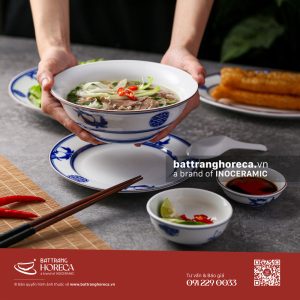 Bộ tô loe bán phở bò Thọ Đào Bát Tràng