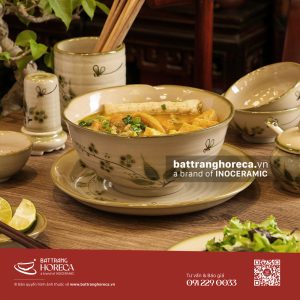 Bộ tô sâu Đào Chuồn cho quán ẩm thực Việt