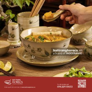 Bộ tô sâu Đào Chuồn cho quán ẩm thực Việt