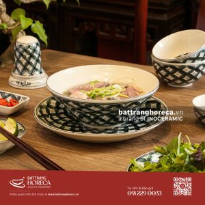 Bộ tô yêu Hoa Chanh cho quán bún măng vịt Bát Tràng