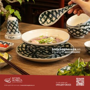 Bộ tô yêu Hoa Chanh cho quán bún măng vịt Bát Tràng