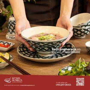 Bộ tô yêu Hoa Chanh cho quán bún măng vịt Bát Tràng