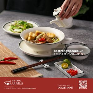Combo tô loe đựng bánh đa cá Tịnh Tuyến Bát Tràng