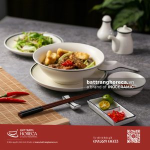 Combo tô loe đựng bánh đa cá Tịnh Tuyến Bát Tràng