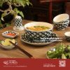 Combo tô sâu Hoa Chanh cho quán bánh đa cá - Bát Tràng Horeca Combo tô sâu Hoa Chanh cho quán bánh đa cá