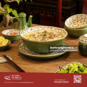 Combo tô sâu Lục Hoa đựng phở Bát Tràng